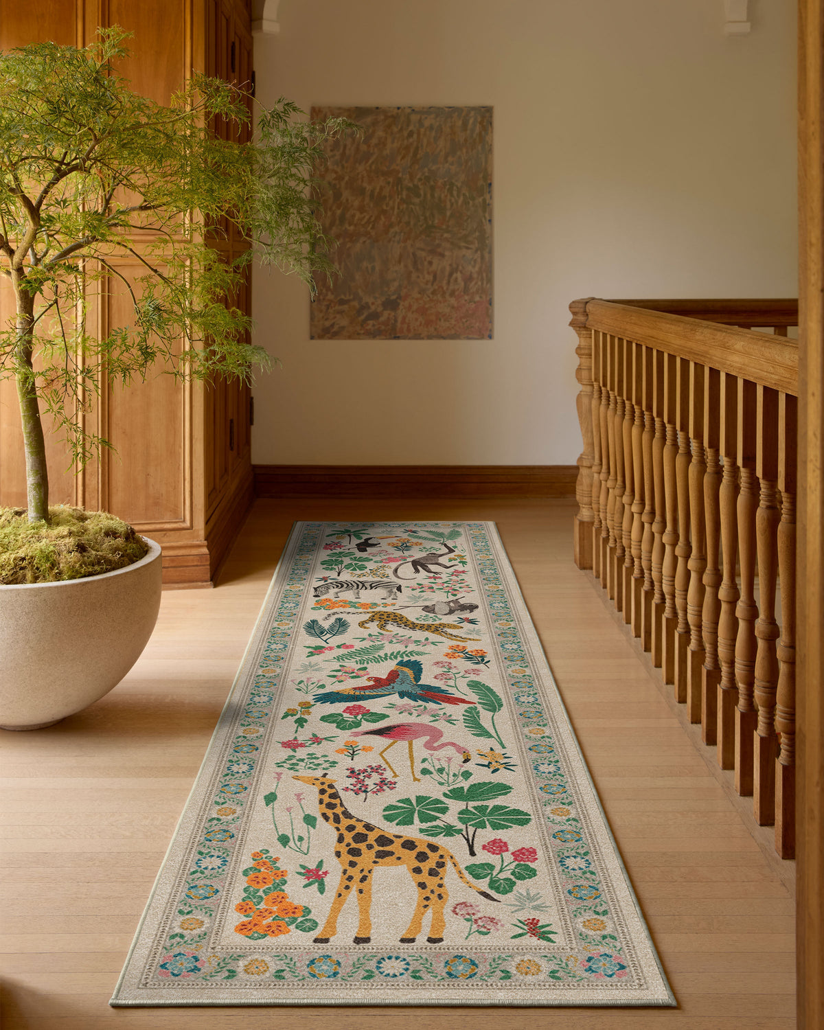 Jingle Jungle — Halı, Kahverengi, RUNNER, yaşam alanı, 2x7