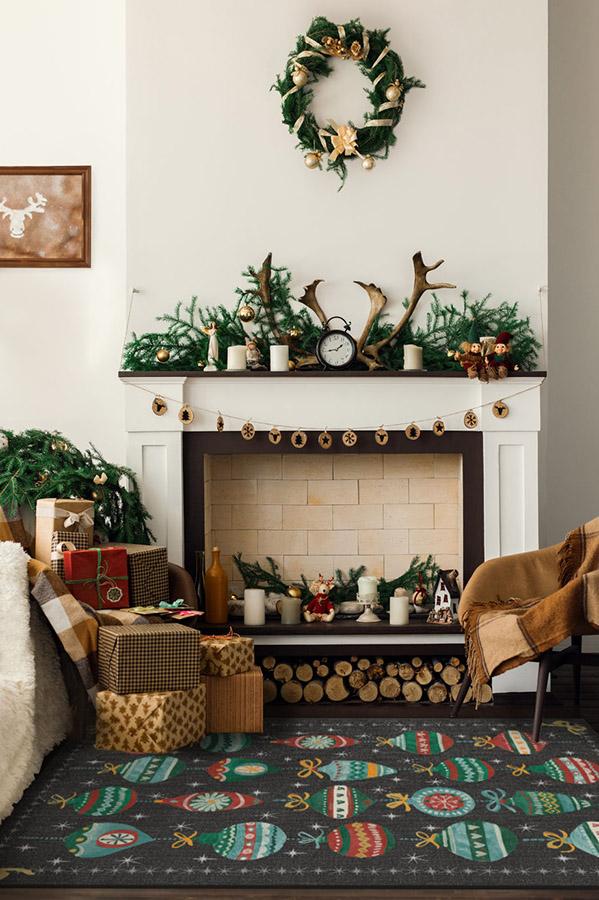Festive Garland — Halı, Çok Renkli, AREA, yaşam alanı, 3x5