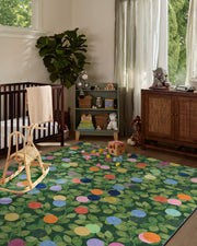 Botanical Whimsy Dots — Halı, Yeşil, AREA, yaşam alanı, 6x9