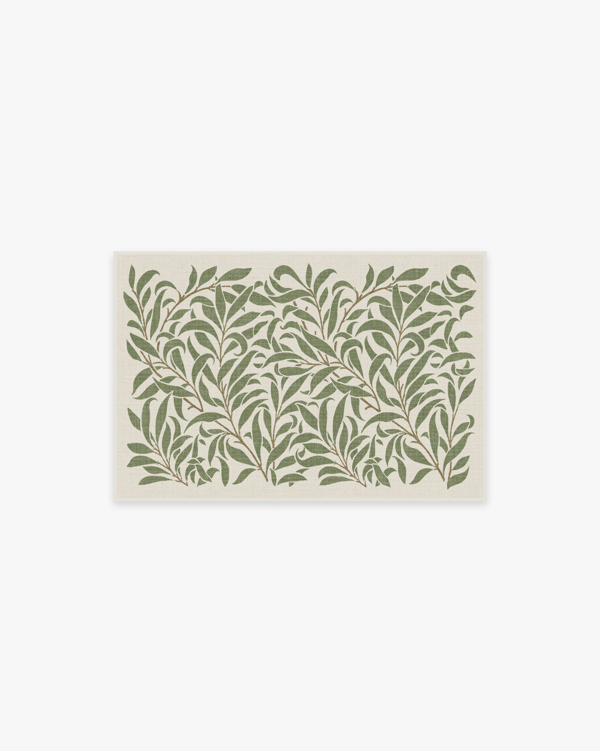 Morris And Co Pure Willow Boughs — Halı, Yeşil, AREA, beyaz zemin, 2x3