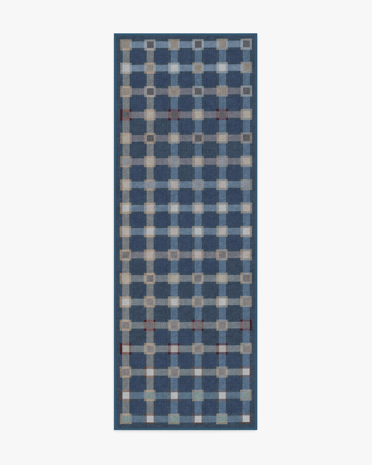 Maja — Halı, Lacivert Çok Renkli, RUNNER, beyaz zemin, 2x7