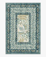 Provence — Halı, Arduvaz Mavisi, AREA, beyaz zemin, 6x9