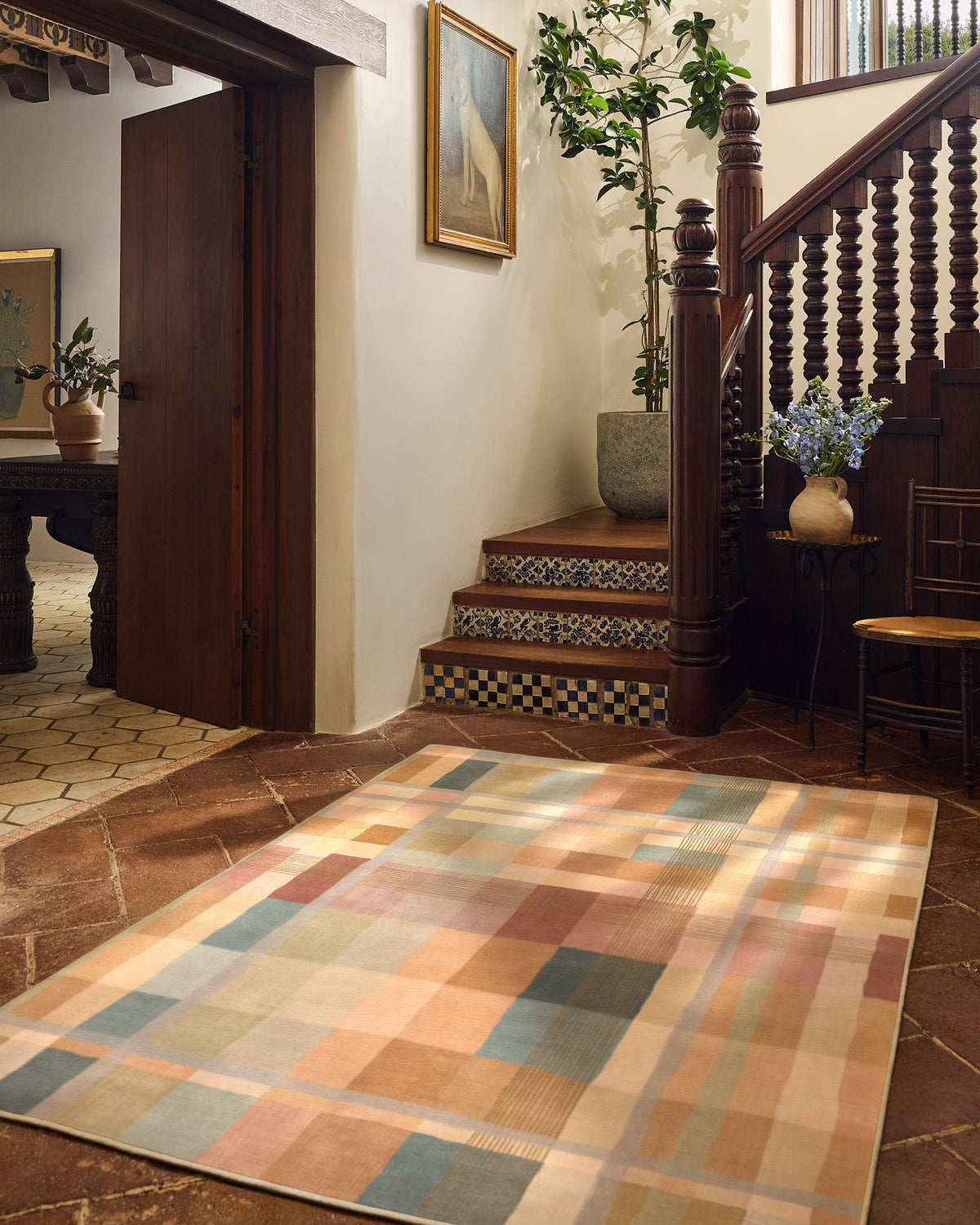 Margot Plaid — Halı, Toprak Sarısı Çok Renkli, AREA, yaşam alanı, 5x7