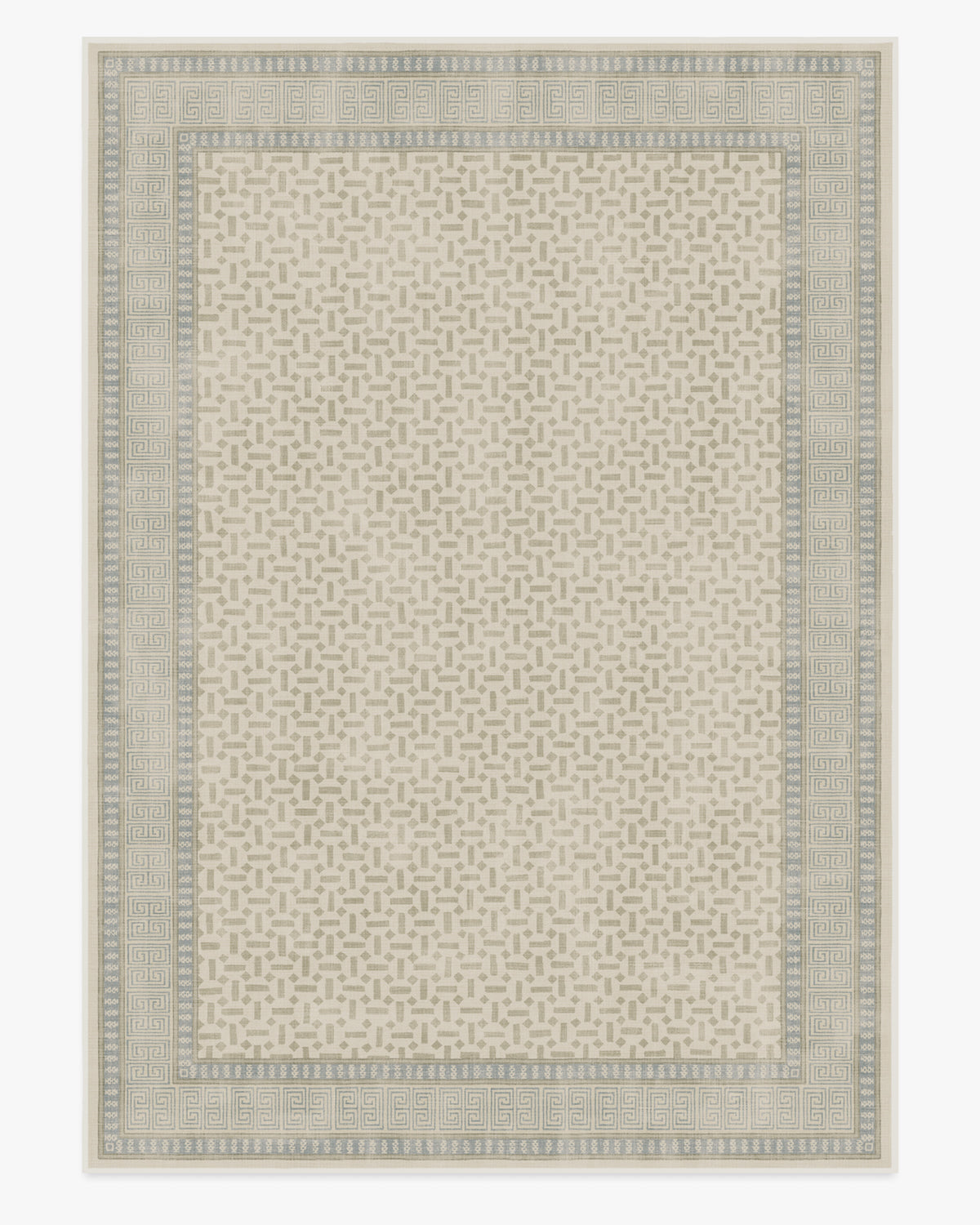 Kairos — Halı, Fildişi Mavisi, AREA, beyaz zemin, 10x14