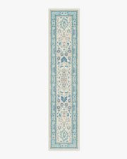 Calabria — Halı, Krem Açık Mavi, RUNNER, beyaz zemin, 2x12