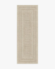 Cyrus — Halı, Bej Fildişi, RUNNER, beyaz zemin, 2x7