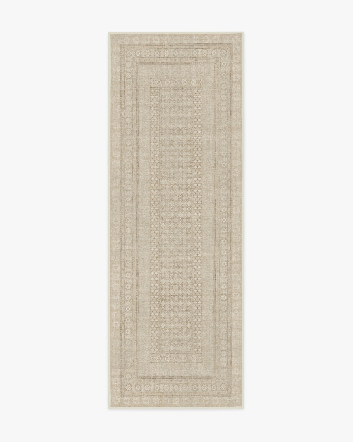 Cyrus — Halı, Bej Fildişi, RUNNER, beyaz zemin, 2x7