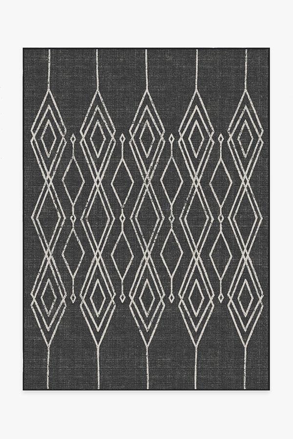 Gemma Lattice — Halı, Siyah, AREA, beyaz zemin, 5x7