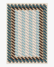 Echo — Halı, Arduvaz Mavisi, AREA, beyaz zemin, 6x9