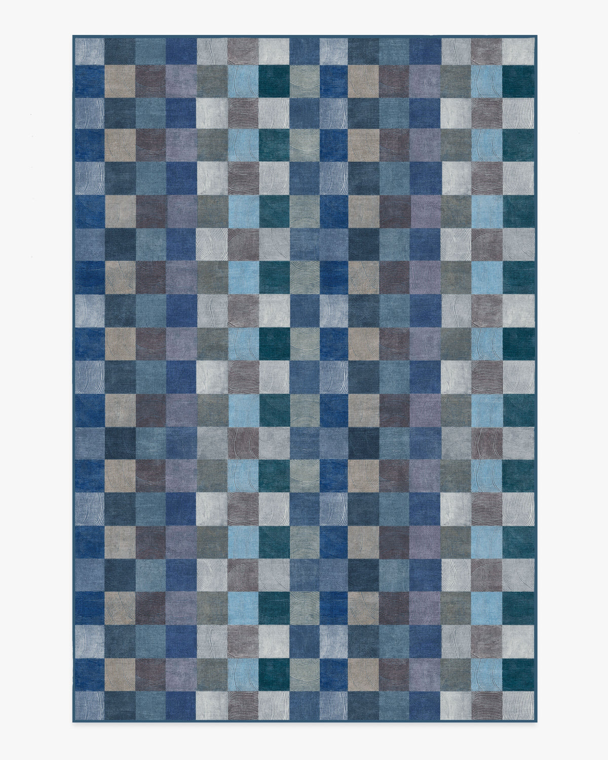 Flux — Halı, Mavi, AREA, beyaz zemin, 6x9