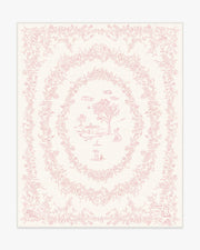 Bashful Bunny Toile — Halı, Pembe, AREA, beyaz zemin, 8x10
