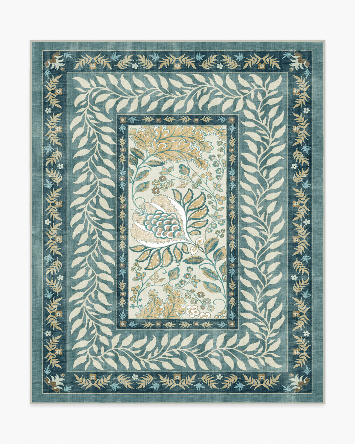 Provence — Halı, Arduvaz Mavisi, AREA, beyaz zemin, 8x10