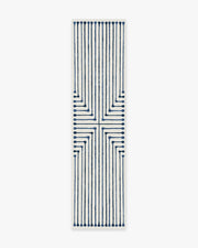 Inkdrop — Halı, Arduvaz Mavisi, RUNNER, beyaz zemin, 2x10