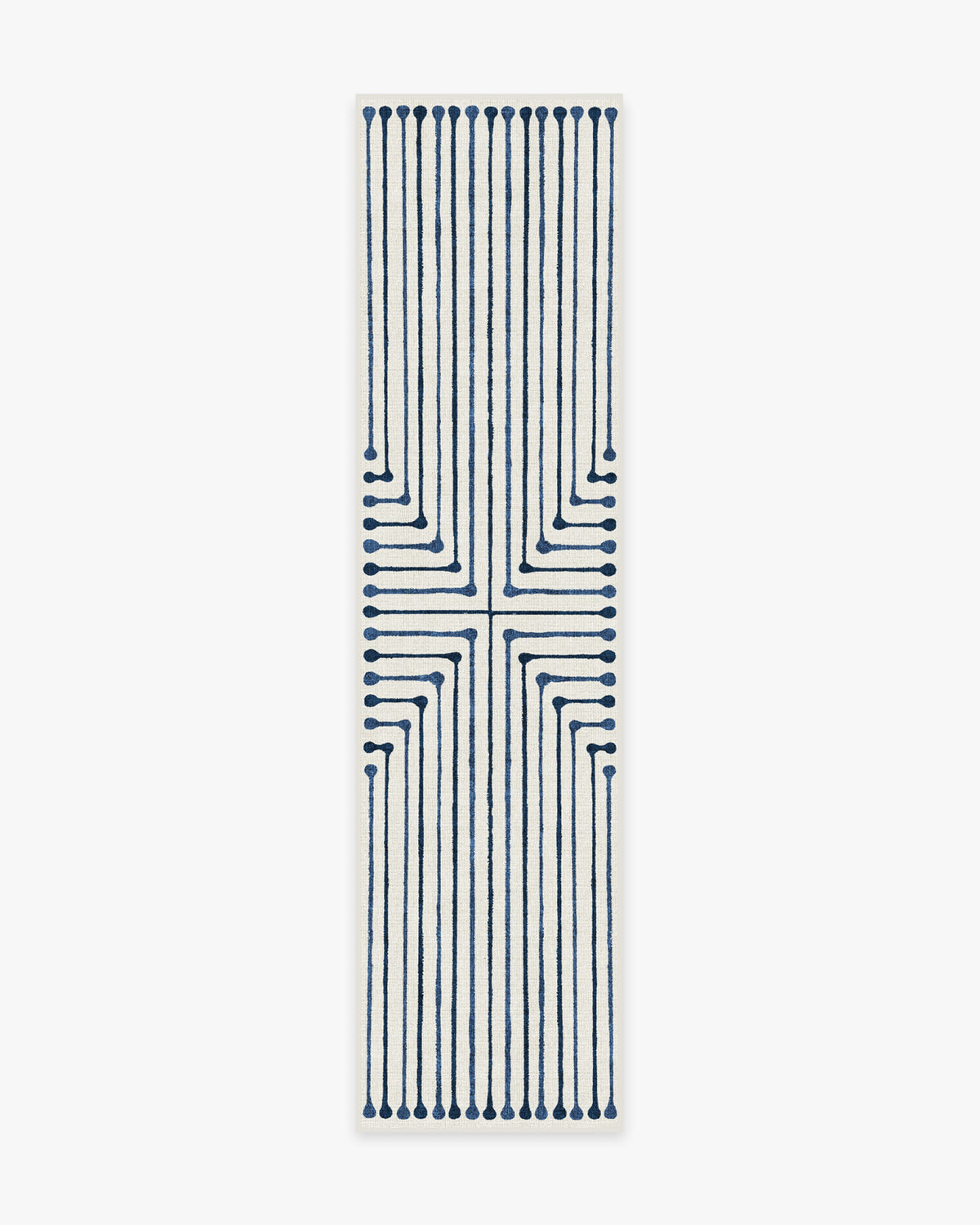 Inkdrop — Halı, Arduvaz Mavisi, RUNNER, beyaz zemin, 2x10