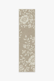 Morris And Co Mallow — Halı, Taş Bej, RUNNER, beyaz zemin, 2x10