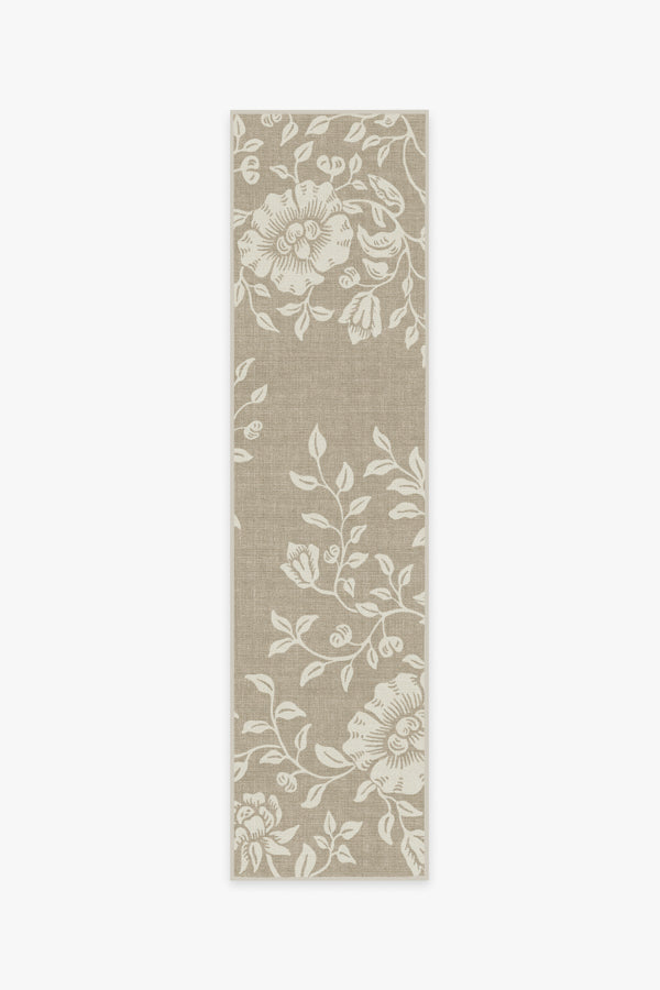 Morris And Co Mallow — Halı, Taş Bej, RUNNER, beyaz zemin, 2x10