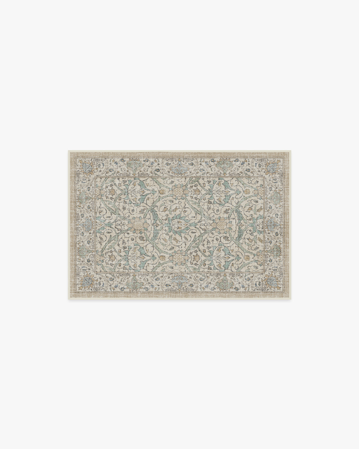 Morris And Co Montreal — Halı, Doğal Yeşim, AREA, beyaz zemin, 2x3