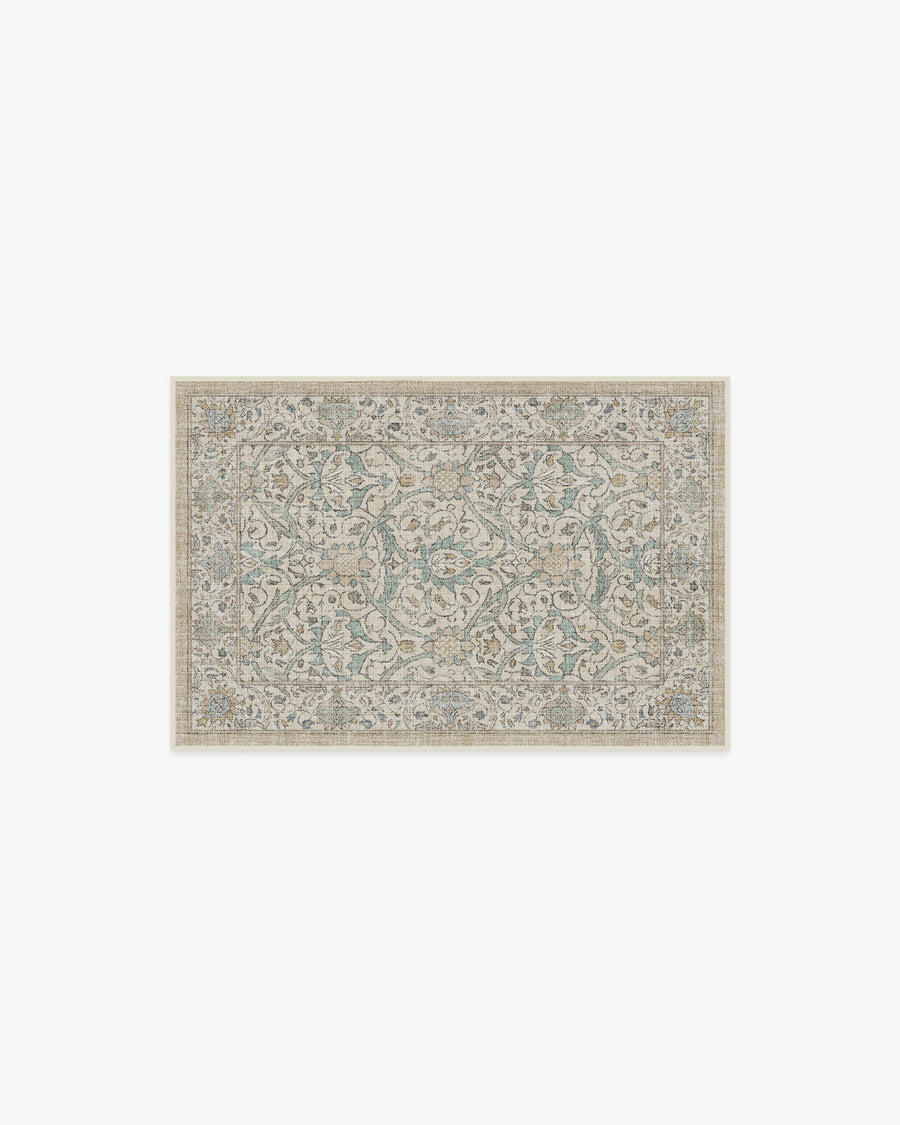 Morris And Co Montreal — Halı, Doğal Yeşim, AREA, beyaz zemin, 2x3