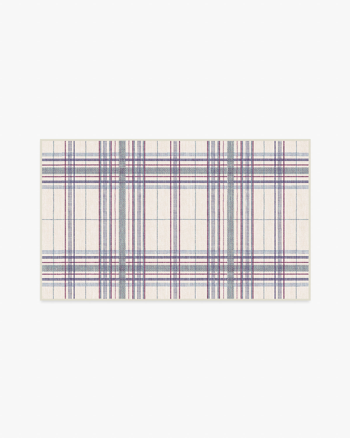 Beckett — Halı, Mavi ve Kırmızı, AREA, beyaz zemin, 3x5