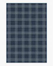 Pierre — Halı, Lacivert, AREA, beyaz zemin, 6x9