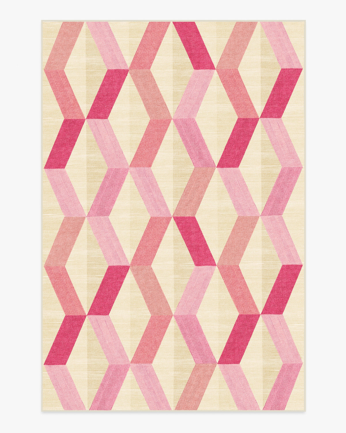 Kya — Halı, Pembe, AREA, beyaz zemin, 6x9