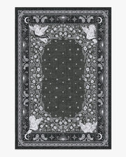 Humbertos Bandana — Halı, Yumuşak Siyah, AREA, beyaz zemin, 6x9