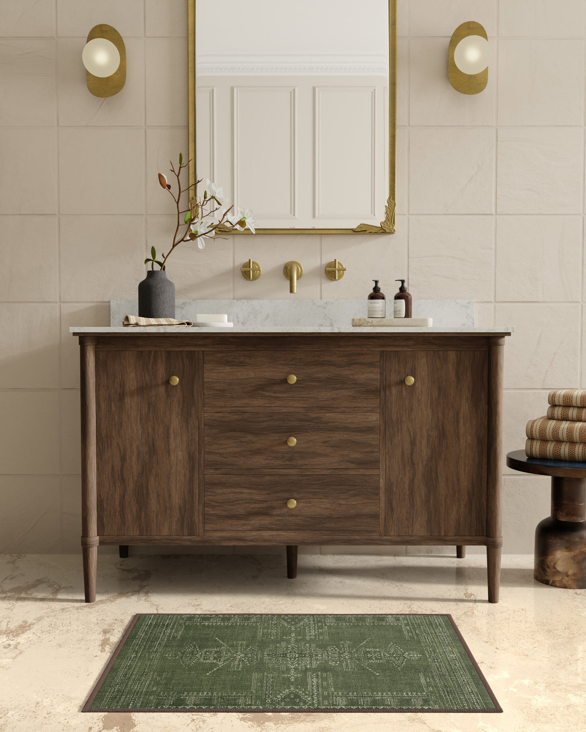 Amira — Halı, Yeşil, AREA, yaşam alanı, 2x3