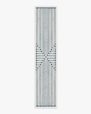 Inkdrop — Halı, Arduvaz Mavisi, RUNNER, beyaz zemin, 2x12