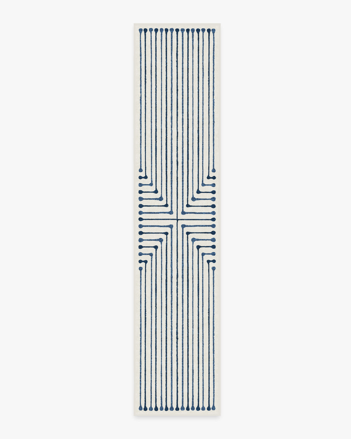 Inkdrop — Halı, Arduvaz Mavisi, RUNNER, beyaz zemin, 2x12