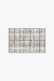 Glen Plaid — Halı, Siyah Beyaz, AREA, beyaz zemin, 2x3