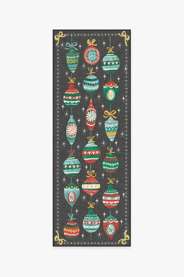 Festive Garland — Halı, Çok Renkli, RUNNER, beyaz zemin, 2x7