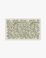 Morris And Co Pure Willow Boughs — Halı, Yeşil, AREA, beyaz zemin, 3x5