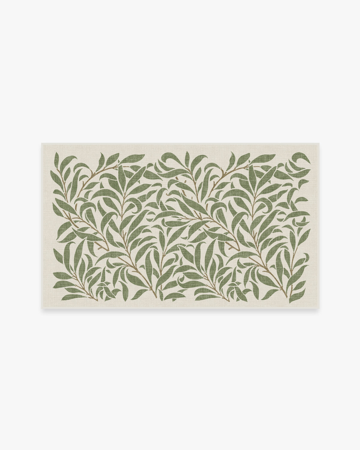 Morris And Co Pure Willow Boughs — Halı, Yeşil, AREA, beyaz zemin, 3x5