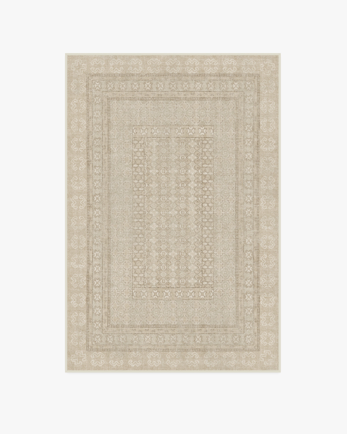 Cyrus — Halı, Bej Fildişi, AREA, beyaz zemin, 4x6