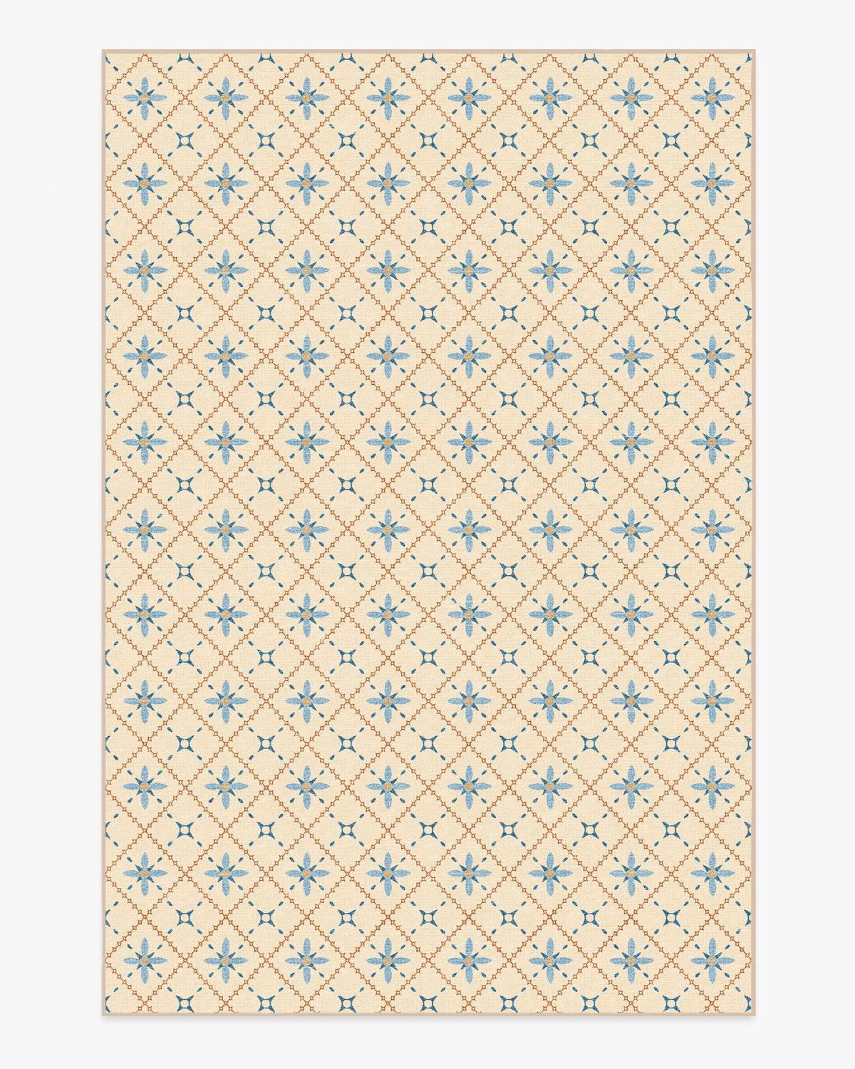 Alva — Halı, Fildişi ve Arduvaz Mavi, AREA, beyaz zemin, 6x9