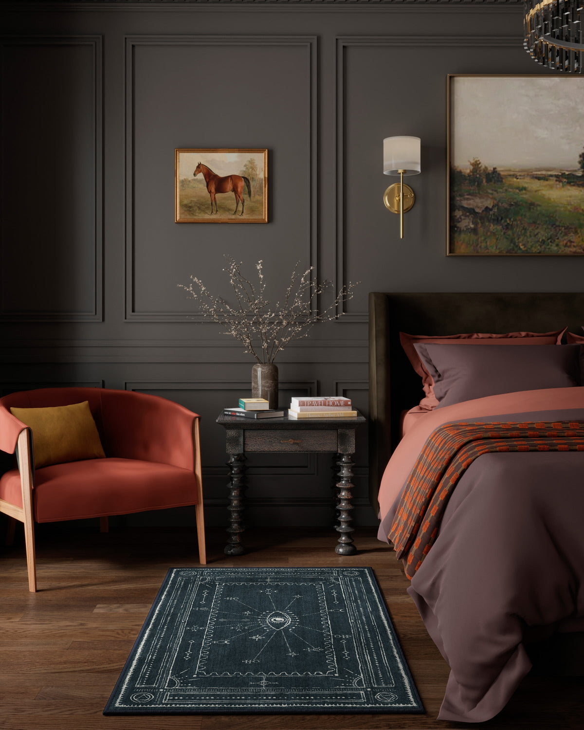 Velith — Halı, Gece Mavisi, AREA, yaşam alanı, 3x5