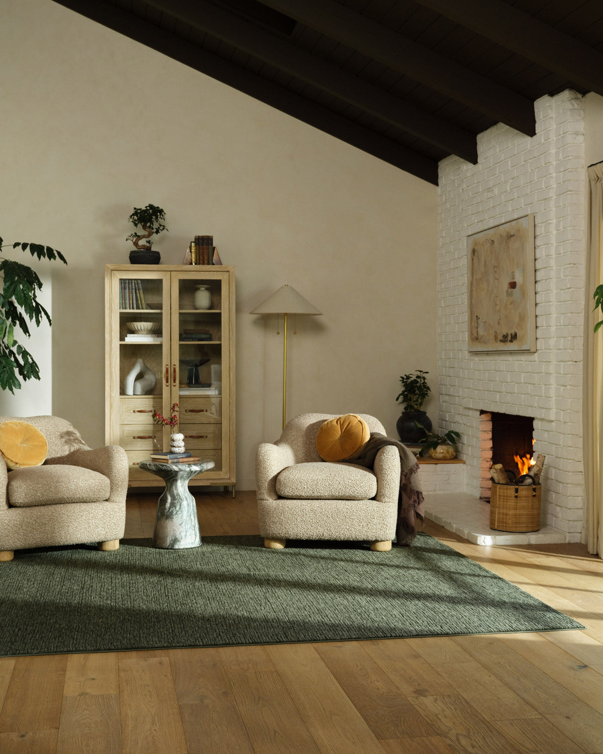 Finley — Halı, Yosun Yeşil, AREA, yaşam alanı, 6x9