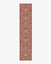 Zinnia — Halı, Terracotta, RUNNER, beyaz zemin, 2x12