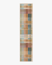 Margot Plaid — Halı, Toprak Sarısı Çok Renkli, RUNNER, beyaz zemin, 2x12