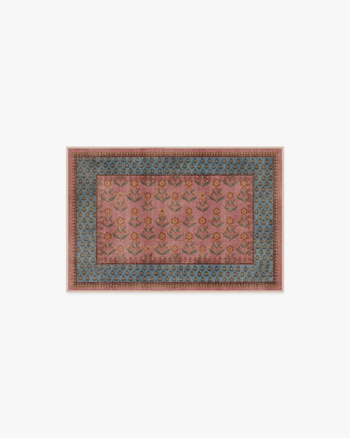 Sundara — Halı, Gül Mavi, AREA, beyaz zemin, 2x3