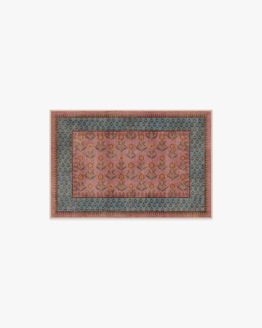 Sundara — Halı, Gül Mavi, AREA, beyaz zemin, 2x3