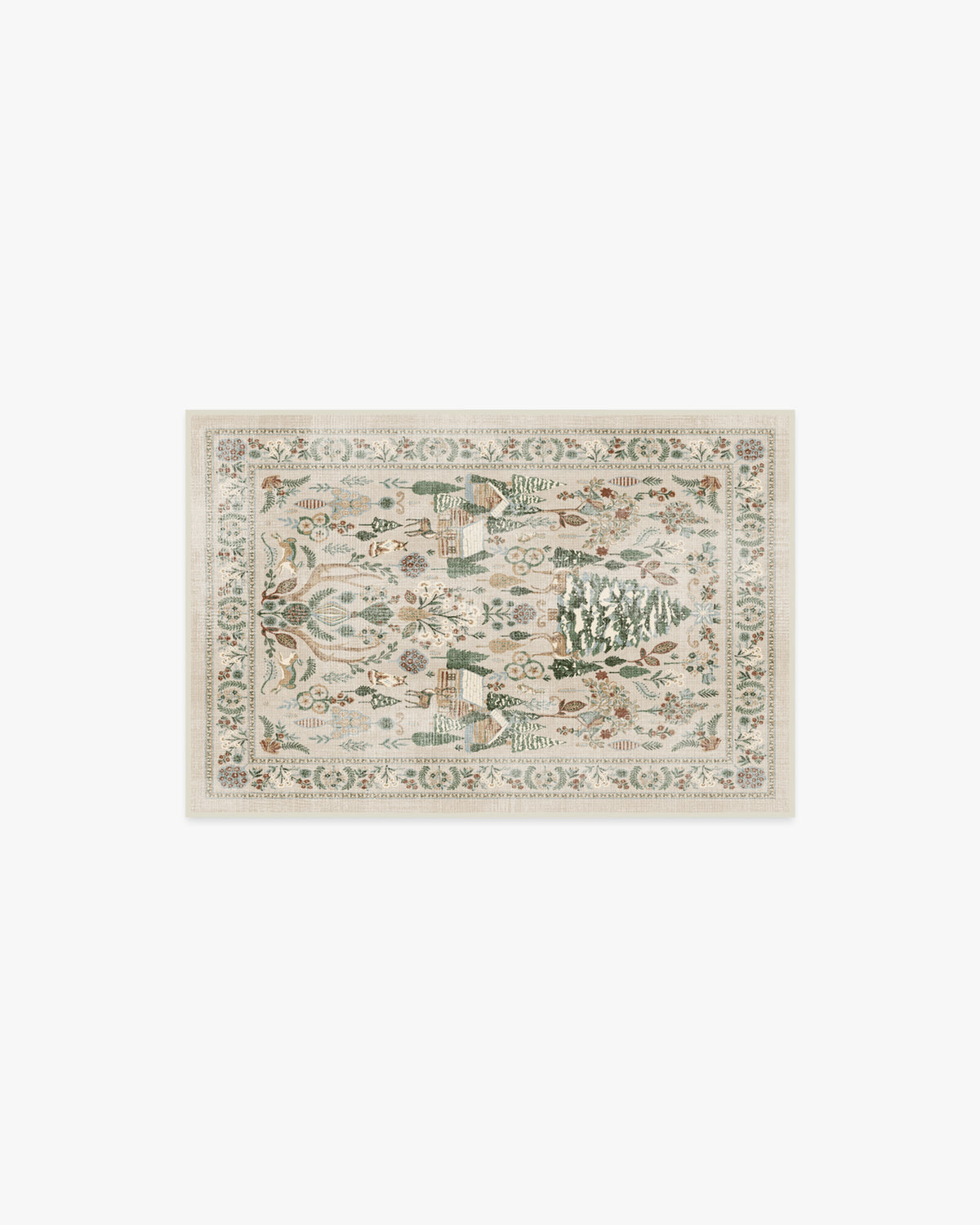 Juniper — Halı, Nötr Çok Renkli, AREA, beyaz zemin, 2x3