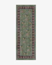 Pennywood — Halı, Yeşil Pembe, RUNNER, beyaz zemin, 2x7