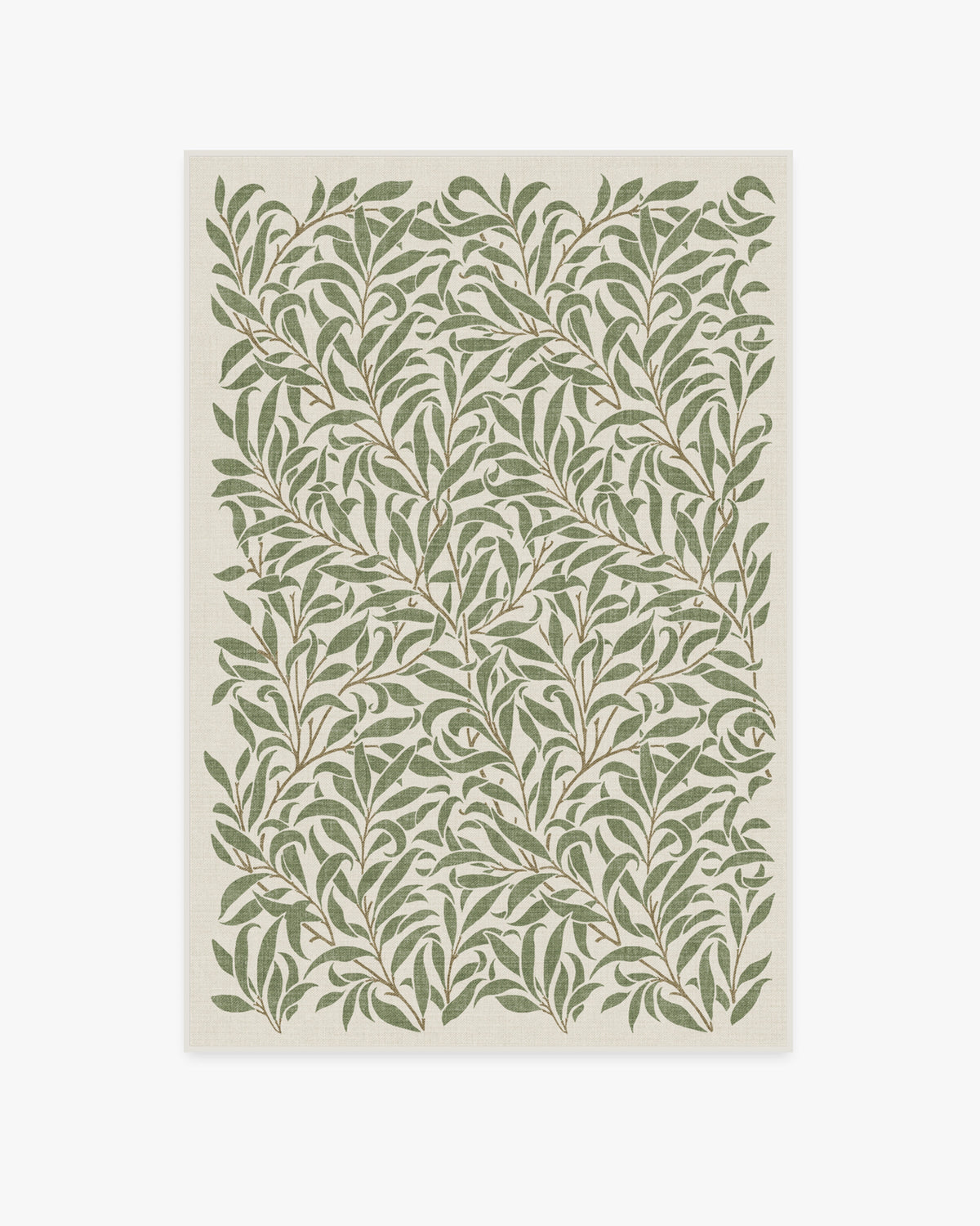 Morris And Co Pure Willow Boughs — Halı, Yeşil, AREA, beyaz zemin, 4x6