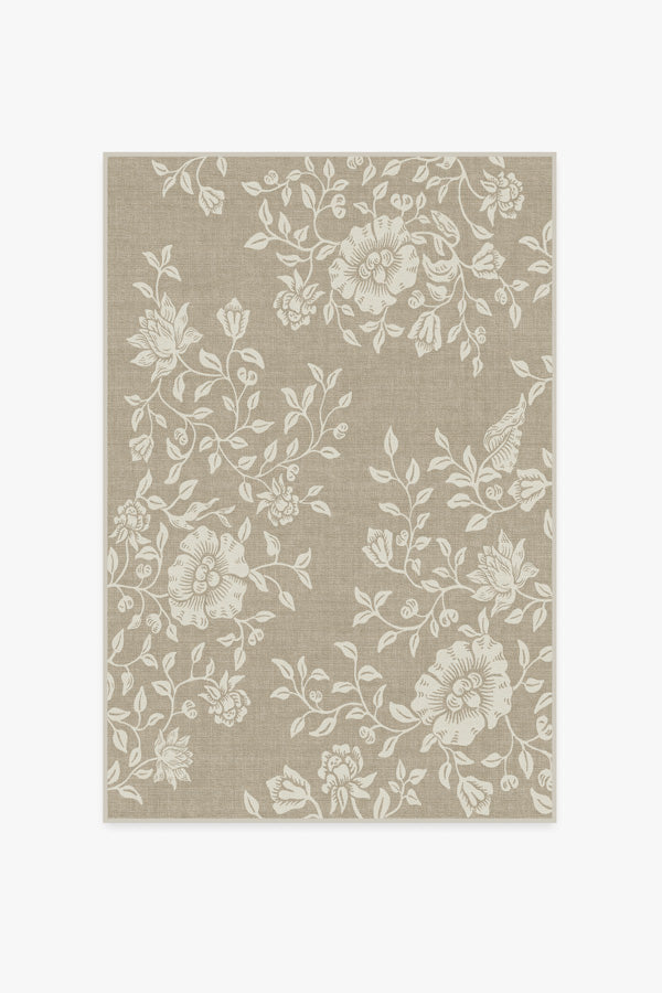 Morris And Co Mallow — Halı, Taş Bej, AREA, beyaz zemin, 4x6