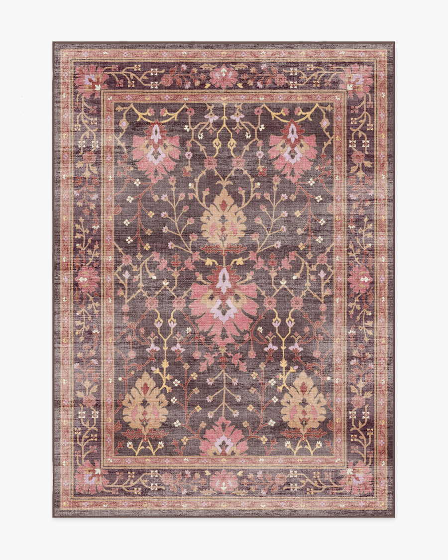 Serafina — Halı, Mercan Bordo, AREA, beyaz zemin, 5x7