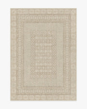 Cyrus — Halı, Bej Fildişi, AREA, beyaz zemin, 5x7