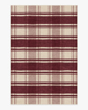 Easton Plaid — Halı, Bordo, AREA, beyaz zemin, 6x9