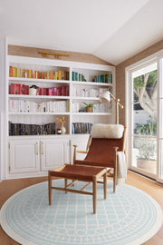 Gray Malin Palm Beach — Halı, Powder Mavi, ROUND, yaşam alanı, 8R