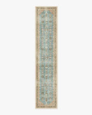 Pradera — Halı, Mavi Terracotta, RUNNER, beyaz zemin, 2x12
